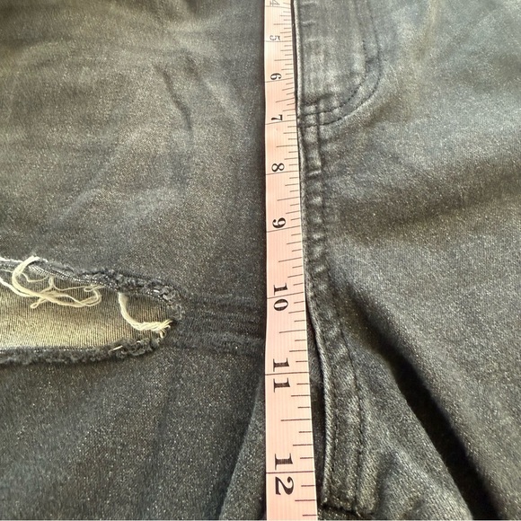 SO High Rise Distressed Mom Jeans - Size 11 - Picture 14 of 15